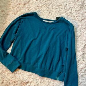 Nike Open Back Casual Gym Wear Streetwear Crewneck Pullover Sweatshirt